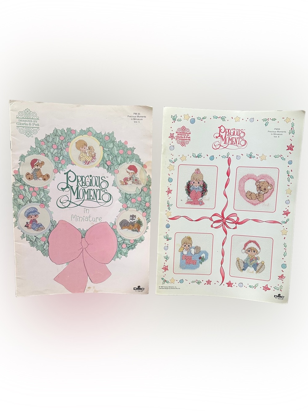 Vintage 90’s Gloria & Pat Precious Moments Mini Cross Stitch Pattern Books